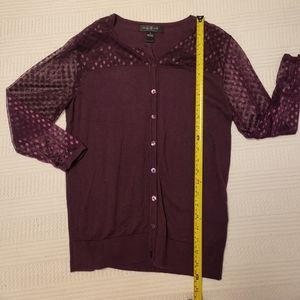Burgundy cardigan